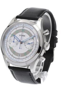 Eterna Heritage Pulzometer 1942.41 Date Silver Dial Automatic Men's Watch_957192